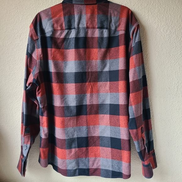 Untuckit Men's Longs Sleeve Fannel Shirt Plaid Size 2XL - Picture 8 of 10